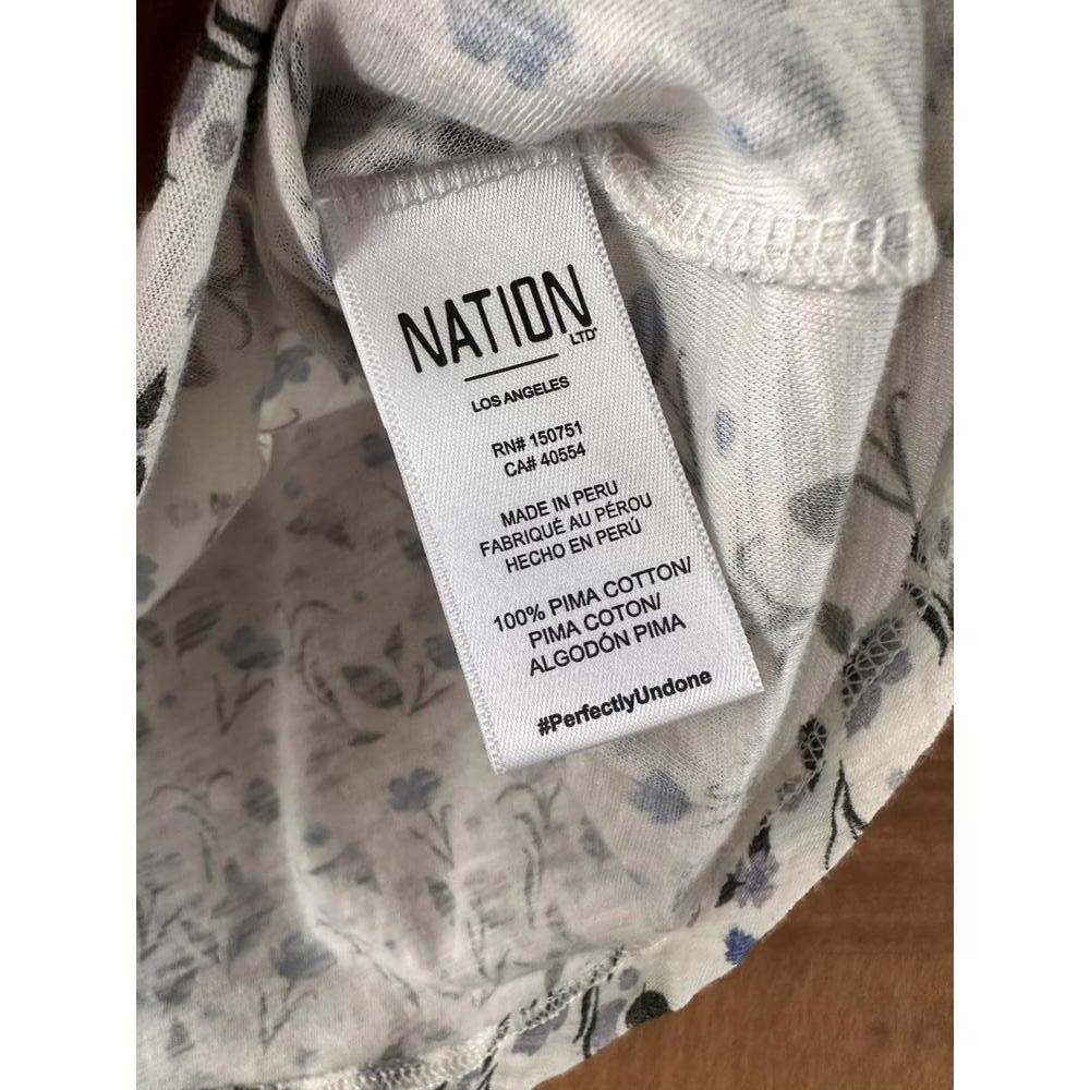 Nation LTD Paulette Ruffle Sleeve Tank Top in Cottage Floral Women’s size Small - Picture 8 of 13